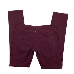 Lululemon Women Yoga Leggings Pants Size 10 31X30.5 Align Burgundy Mid Rise